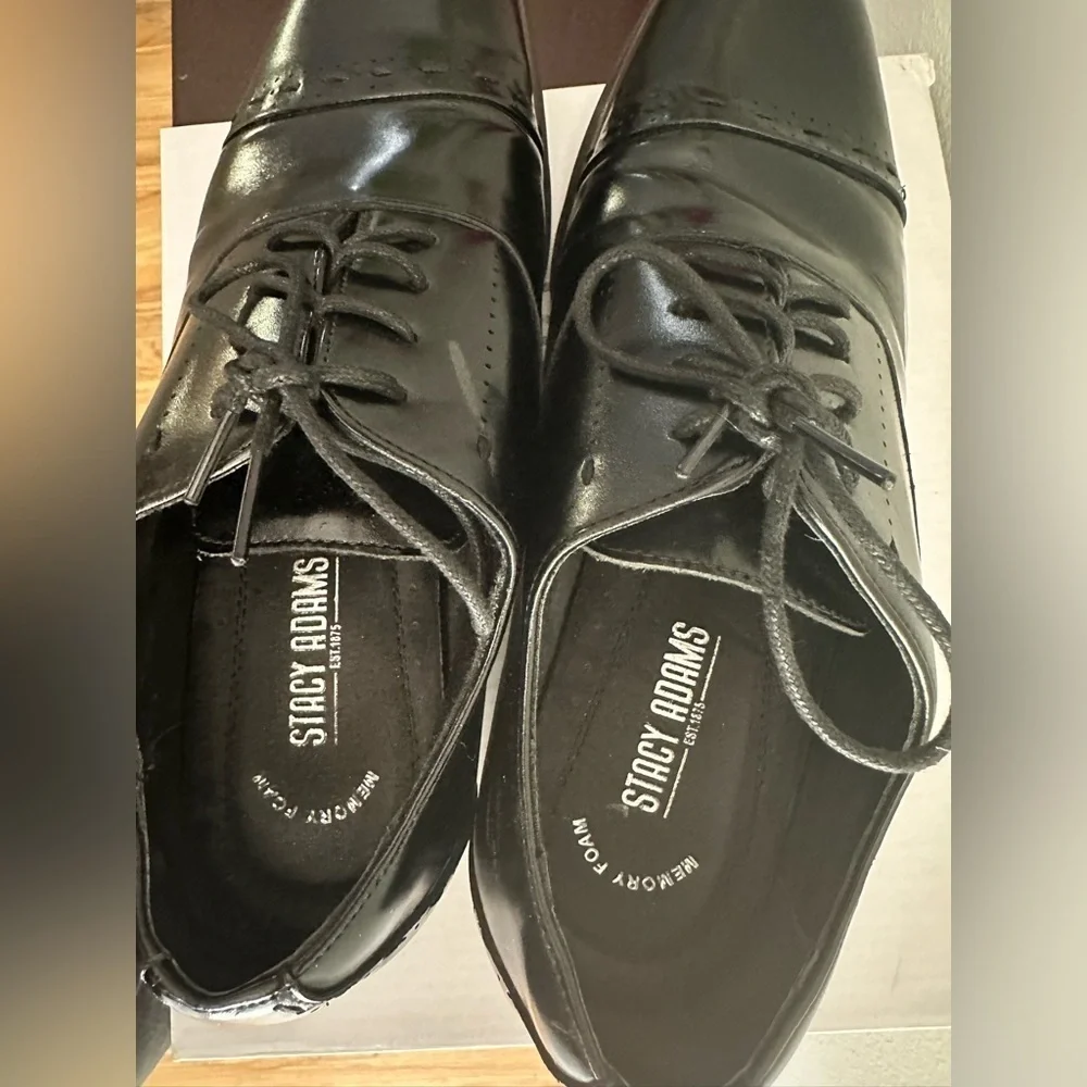 STACY ADAMS Men's Barris Cap-Toe Lace-up Oxford - Size 9 M